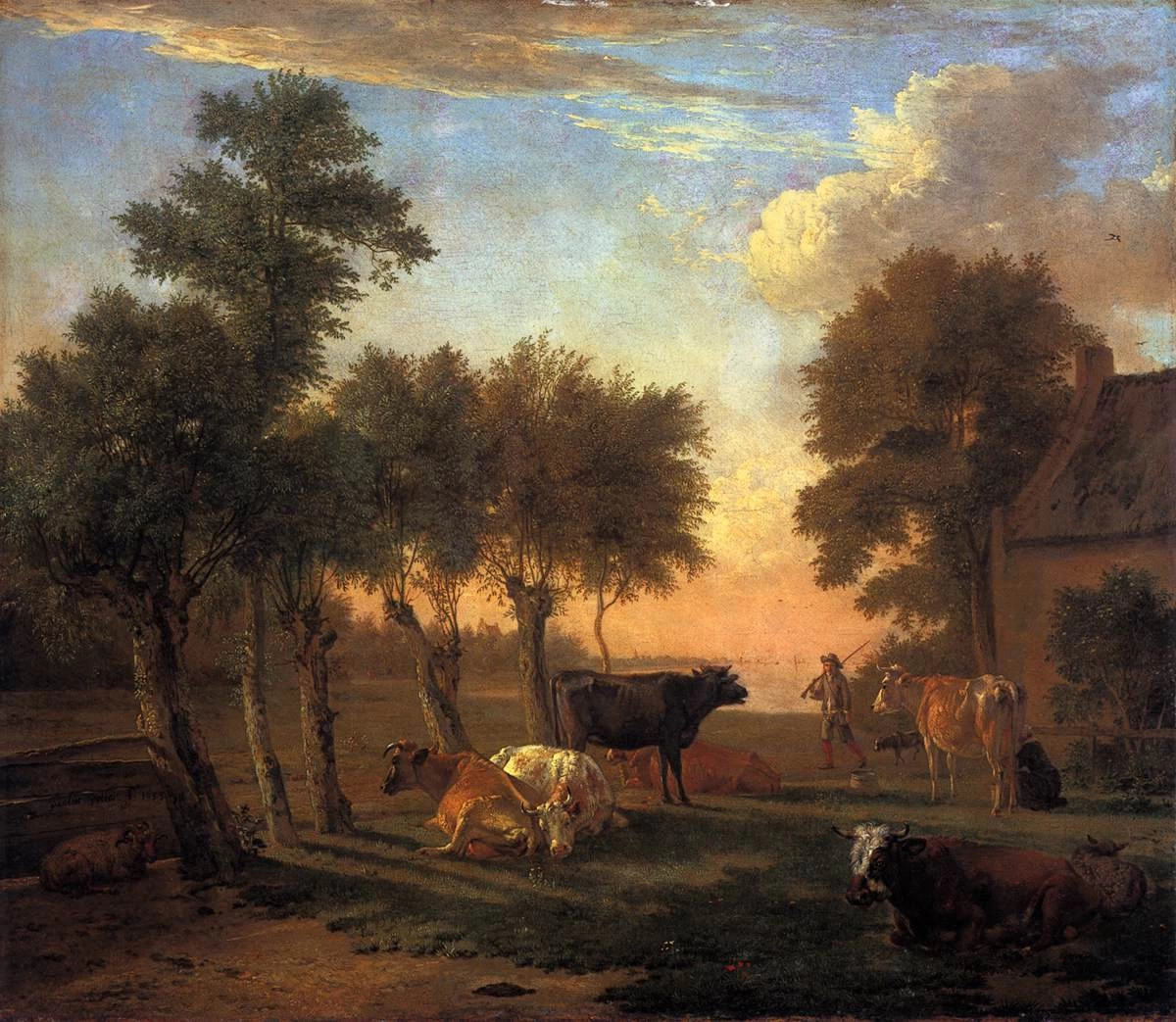 Mucche in un prato vicino a una fattoria - Rijksmuseum Amsterdam